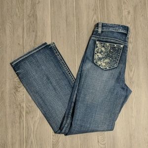 4for$25 Live Hard Play Hard Blue Jeans